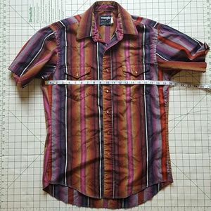 Vintage Pearl Snap Wrangler Cowboy Shirt